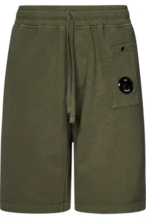 C.P. Company Homme, Shorts, Vert, Taille: L Shorts Verts avec Détail de la Lentille