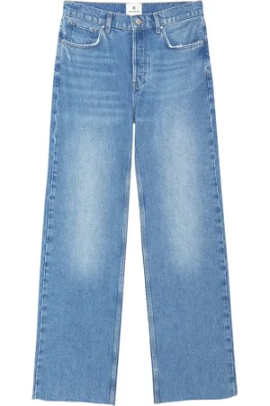 ANINE BING Femme, Jeans, Bleu, Taille: W28 Jean Hugh taille haute décontracté