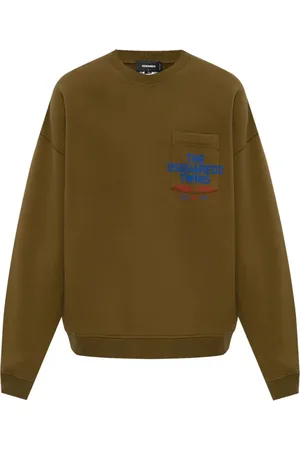 Dsquared2 Homme, Sweatshirts et sweats à capuche, Vert, Taille: M Sweat Khaki avec Poche
