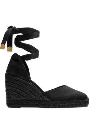 Castaner Femme, Chaussures, Noir, Taille: 38 EU Espadrille en Coton avec