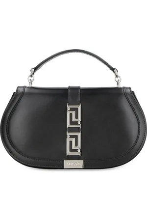 VERSACE Femme, Sacs, Noir, Taille: ONE Size Sac bandoulière en cuir de déesse