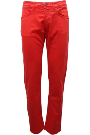 Siviglia Homme, Jeans, Rouge, Taille: W36 Pantalon Denim vintage Made in Italy