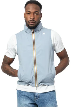 K-Way Homme, Vestes, Gris, Taille: M Gilet gris imperméable coupe-vent homme