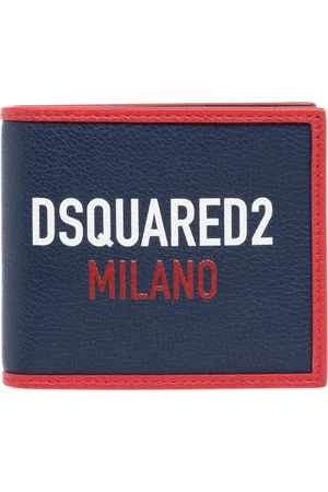 Dsquared2 Homme, Accessoires, Bleu, Taille: ONE Size Portefeuille Milano Multicolore