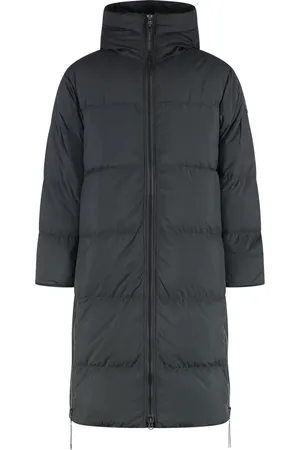 Canada Goose Homme, Manteaux, Noir, Taille: L Manteau Long en Duvet avec Fermetures Éclair Latérales