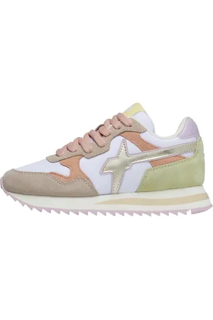 W6YZ Femme, Chaussures, Multicolore, Taille: 37 EU Beige White Peach Tally Baskets Élégantes