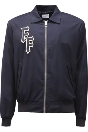 Family First Homme, Vestes, Bleu, Taille: M Veste Classique Bleu Foncé Fabriquée en Italie