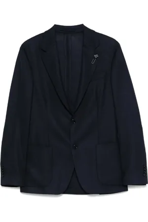 LARDINI Homme, Vestes, Bleu, Taille: L Élégante Veste en Laine pour Homme