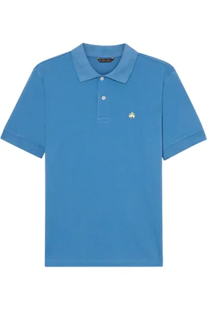Brooks Brothers Homme, Tops, Bleu, Taille: 3XL Polo en Piqué de Coton
