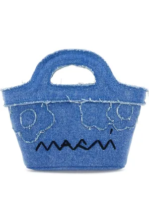 Marni Femme, Sacs, Bleu, Taille: ONE Size Sac à main Tropicalia en denim