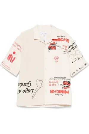 Marine Serre Homme, Chemises, Multicolore, Taille: S Chemise à Boutons Imprimé Graphique