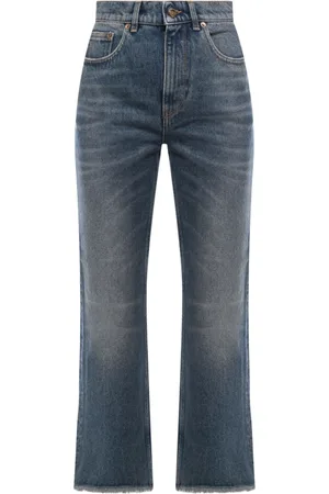 Golden Goose Femme, Jeans, Bleu, Taille: W29 Jean Bleu à Ourlet Effiloché