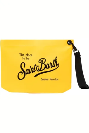 MC2 SAINT BARTH Femme, Sacs, Jaune, Taille: ONE Size Pochette en PVC Aqua avec Fermeture Éclair