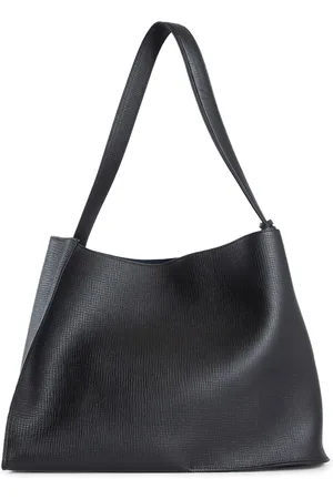 STUDIO NICHOLSON Femme, Sacs, Noir, Taille: ONE Size Sac fourre-tout en cuir noir avec logo
