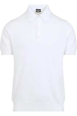 Kiton Homme, Tops, Blanc, Taille: M Polo en coton