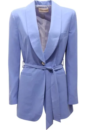 SANDRO FERRONE Femme, Vestes, Bleu, Taille: 38 FR Veste Pervinca Made in Italy