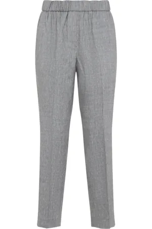 PESERICO SIGN Femme, Pantalons, Bleu, Taille: 40 FR Pantalon Élégant Bleu