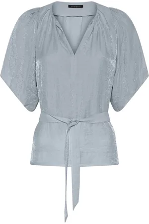 Bruuns Bazaar Femme, Blouses et Chemises, Bleu, Taille: 40 FR Élégante Chemisier Arecabbchanta Bleu Clair