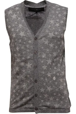 Hydrogen Homme, Pulls, Gris, Taille: M Pull en Coton Gris Icon Star