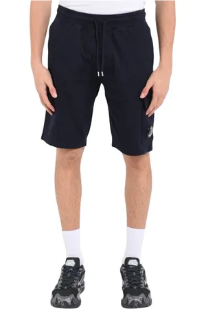 C.P. Company Homme, Shorts, Bleu, Taille: S Shorts cargo Bermuda en felpa