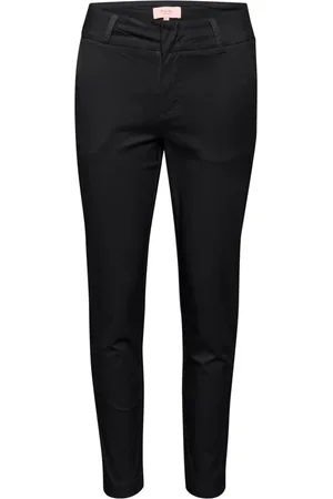 Part Two Femme, Pantalons, Bleu, Taille: 46 FR Pantalon Bleu Graphite Coupe Droite