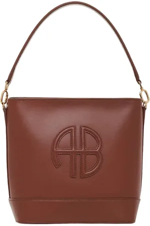 ANINE BING Femme, Sacs, Brun, Taille: ONE Size Sac Seau en Cuir Cognac avec Bandoulière