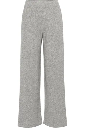 American Dreams Femme, Pantalons, Gris, Taille: 40 FR Pantalon en Cachemire Gris Doux