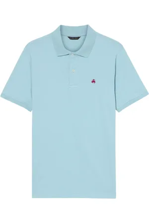 Brooks Brothers Homme, Tops, Bleu, Taille: XL Polo en Piqué de Coton