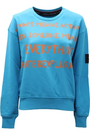 Peuterey Femme, Sweatshirts et sweats à capuche, Bleu, Taille: 40 FR Arquette sweatshirt en coton avec style Ped4116
