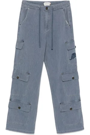 HONOR THE GIFT Homme, Pantalons, Bleu, Taille: W30 Jean Bleu Prussien à Cordon