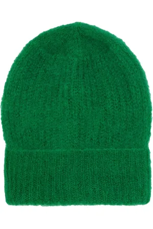 American Dreams Femme, Accessoires, Vert, Taille: ONE Size Bonnet en Mohair Vert Émeraude