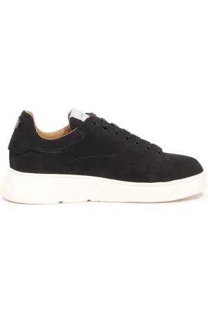Emporio Armani Homme, Chaussures, Noir, Taille: 43 EU Chaussures Effet Vintage Nabuck