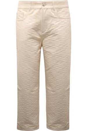 GCDS Homme, Jeans, Blanc, Taille: M Pantalon en Denim Made in Italy