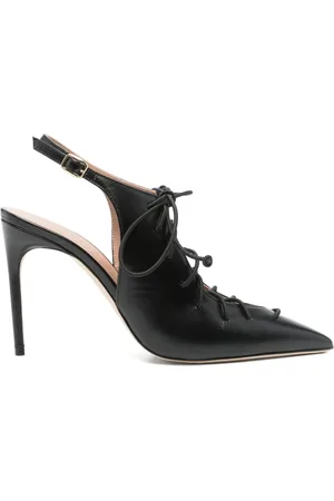 MALONE SOULIERS Femme, Chaussures, Noir, Taille: 38 1/2 EU Escarpins Noirs à Talon Aiguille et Bride Arrière