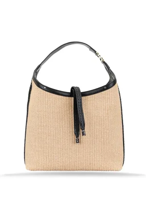 Chloé Femme, Sacs, , Taille: ONE Size Sac Bandoulière en Osier avec Finitions en Cuir