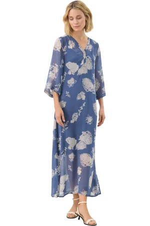 Part Two Femme, Robes, Bleu, Taille: 44 FR Robe Fleur Éblouissante Beritpw Dr