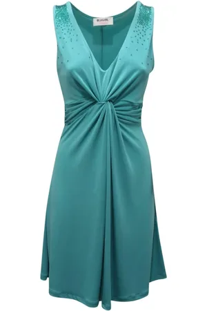 Blugirl Femme, Robes, Bleu, Taille: 40 FR Robe Élégante Ra3064 J6634 Goutte