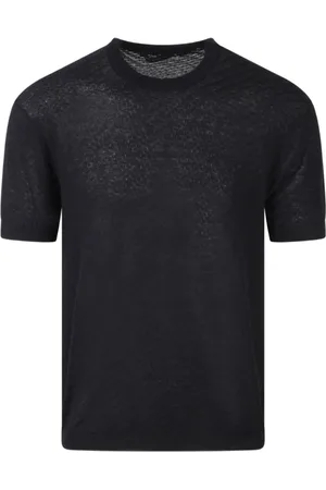 LOW BRAND Homme, Tops, Noir, Taille: S T-shirts et Polos Jacquard noirs