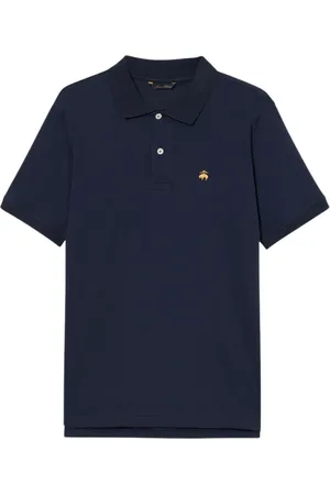 Brooks Brothers Homme, Tops, Bleu, Taille: S Polo en Piqué de Coton