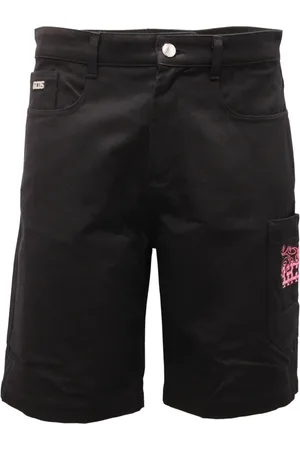 GCDS Homme, Shorts, Noir, Taille: S Shorts Bermuda Noirs avec Poche Latérale