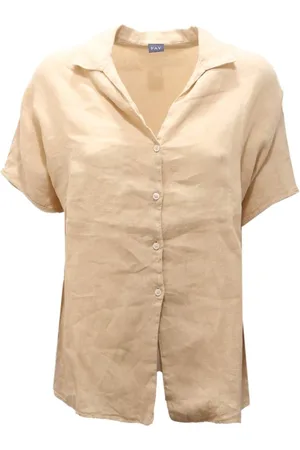 FAY Femme, Blouses et Chemises, , Taille: 40 FR Chemise Lin Manches Courtes