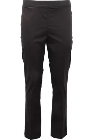 Twin-Set Femme, Pantalons, Noir, Taille: 42 FR Pantalon noir avec fermeture éclair latérale