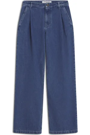 Maison Kitsuné Femme, Jeans, Bleu, Taille: W26 Jean plissé coupe décontractée
