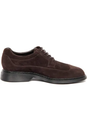 Hogan Homme, Chaussures, Brun, Taille: 40 1/2 EU Derby Italiens avec Technologie Memory Foam