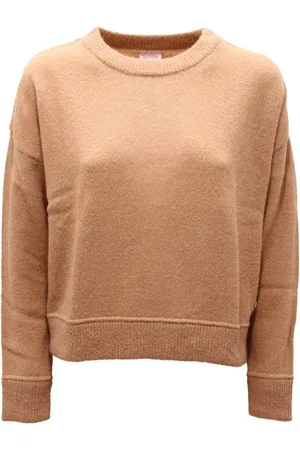sun68 Femme, Pulls, Brun, Taille: 42 FR Désert Col Rond Pull Lourd