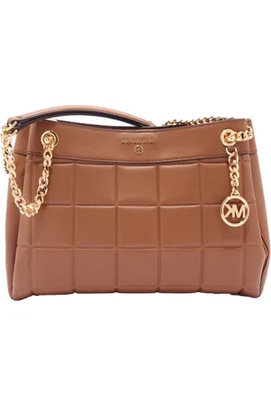 Michael Kors Femme, Sacs, Brun, Taille: ONE Size Sac à bandoulière en cuir avec chaîne Susan