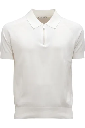 Paolo Pecora Homme, Tops, Blanc, Taille: S Veste à Fermeture Éclair Modèle P24Ec1M