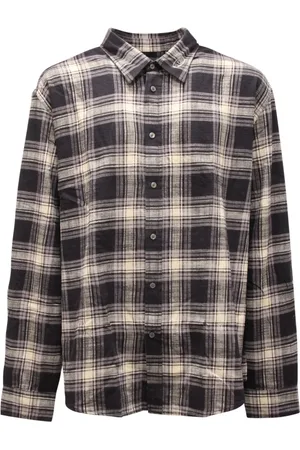 Diesel Homme, Chemises, Multicolore, Taille: M Chemise à Carreaux en Bleu Marine