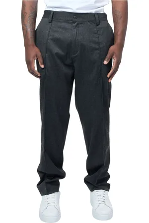 HUGO BOSS Homme, Pantalons, Gris, Taille: XL Pantalon fuselé en laine grise