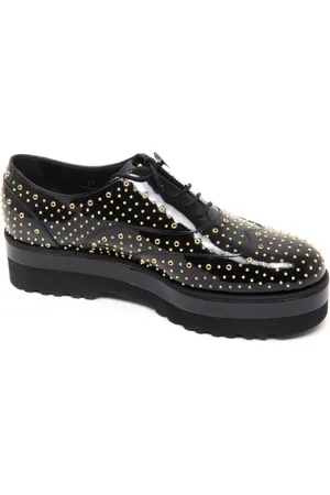 Hogan Femme, Chaussures, Noir, Taille: 36 EU Chaussures classiques élégantes à clous dorés